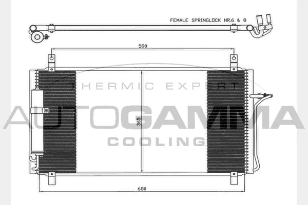 Condenser, air conditioning (104461)