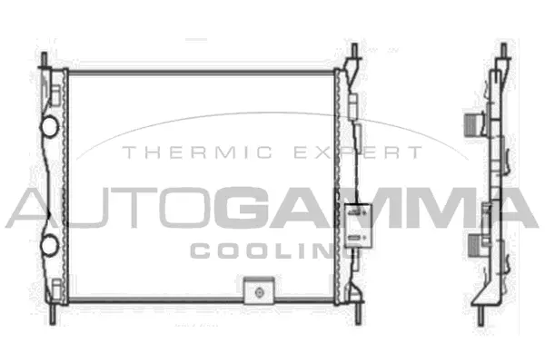 Radiator, engine cooling (104527)