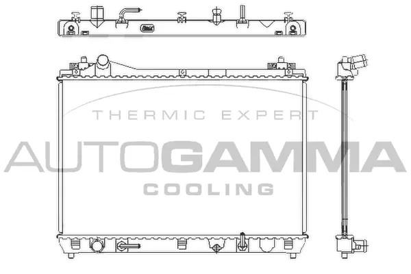 Radiator, engine cooling (105138)