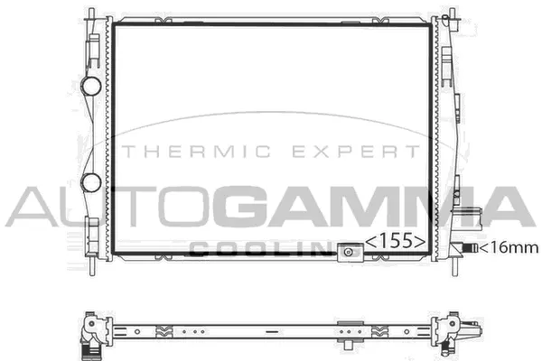 Radiator, engine cooling (107672)