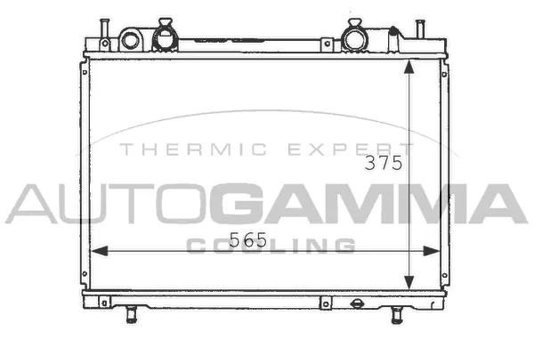 Radiator, engine cooling (101162)