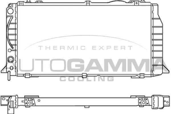 Radiator, engine cooling (100046)