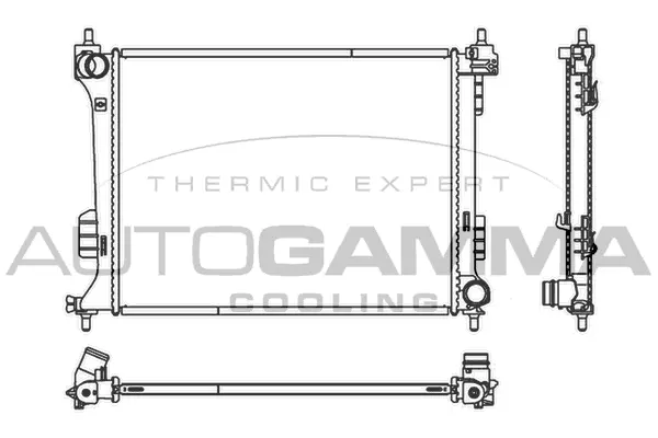 Radiator, engine cooling (107122)