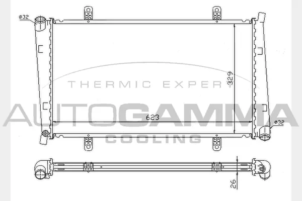 Radiator, engine cooling (104545)