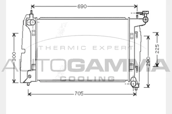 Radiator, engine cooling (104570)