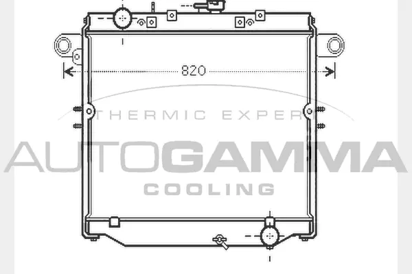 Radiator, engine cooling (104738)