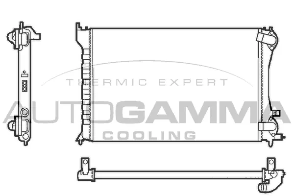Radiator, engine cooling (101303)