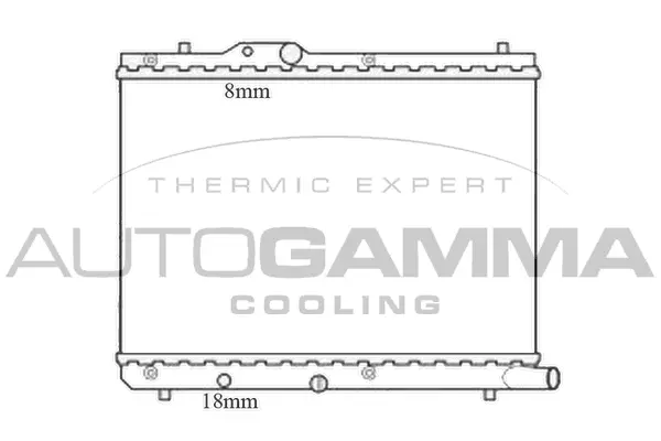 Radiator, engine cooling (105735)
