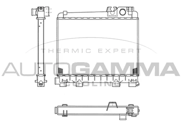 Radiator, engine cooling (102038)
