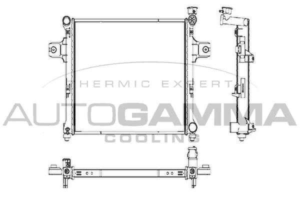 Radiator, engine cooling (107270)