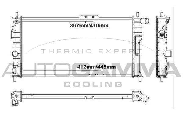 Radiator, engine cooling (100692)