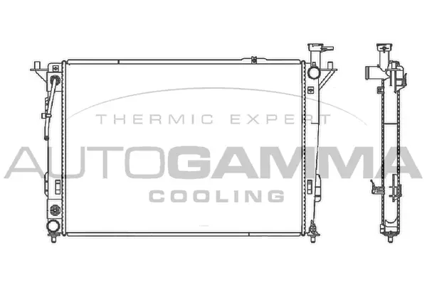 Radiator, engine cooling (105842)