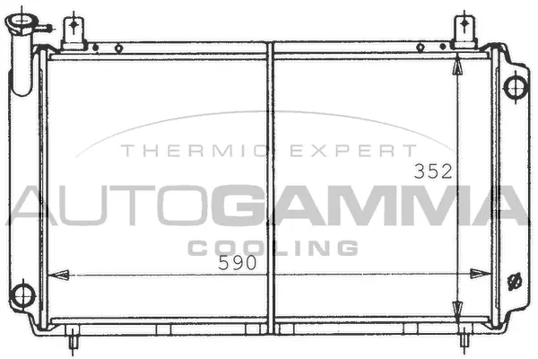 Radiator, engine cooling (100645)