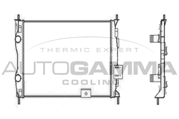 Radiator, engine cooling (104528)