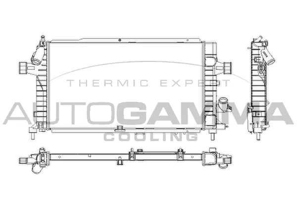 Radiator, engine cooling (103630)