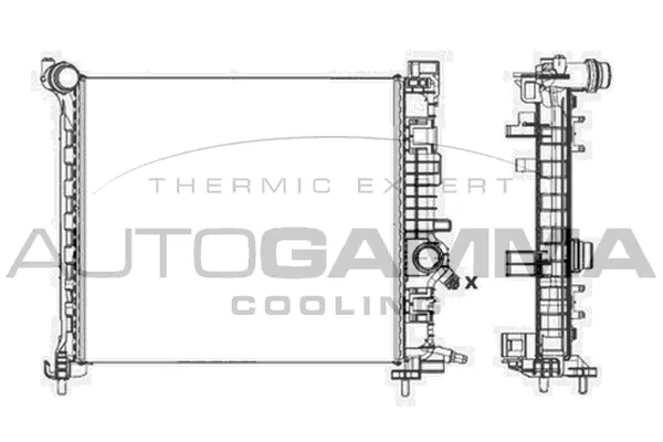 Radiator, engine cooling (105622)