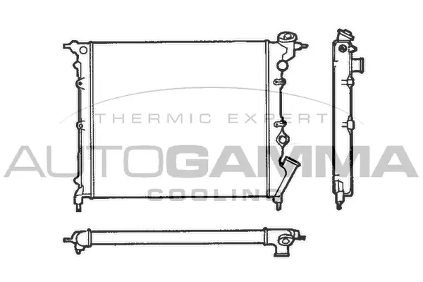 Radiator, engine cooling (100851)
