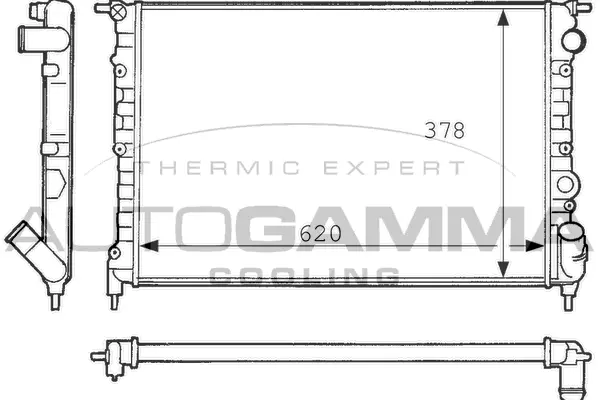 Radiator, engine cooling (100870)