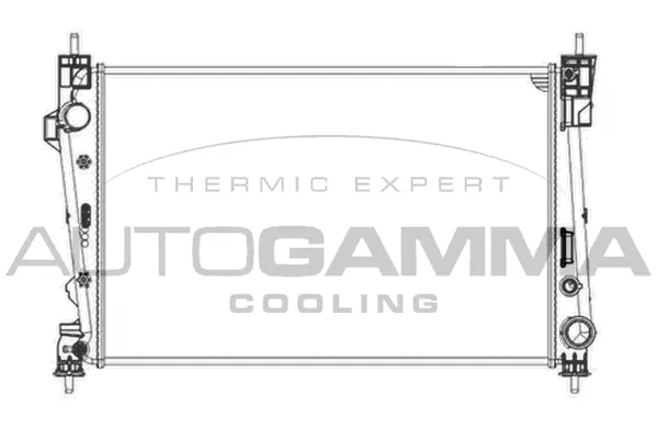 Radiator, engine cooling (105602)