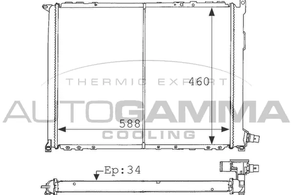 Radiator, engine cooling (100907)