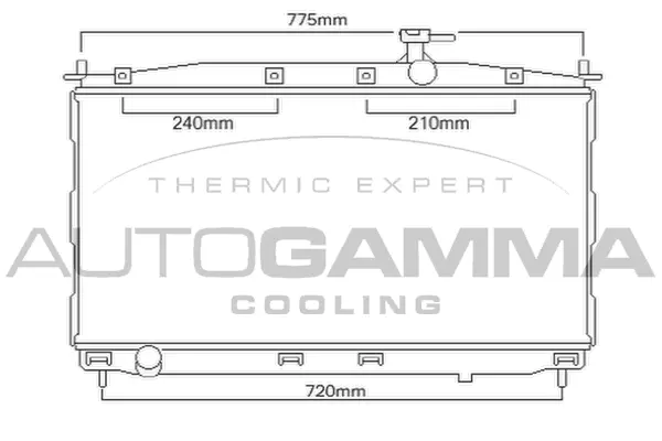Radiator, engine cooling (104240)