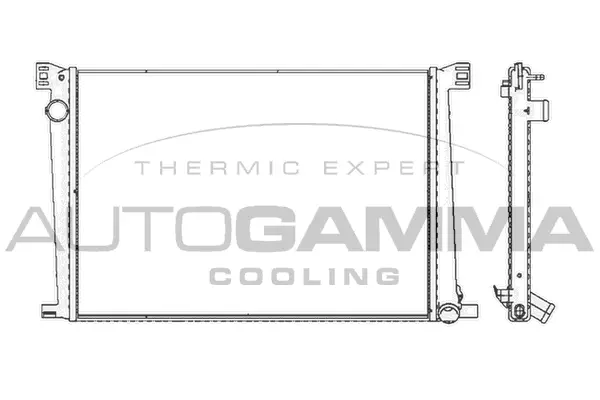 Radiator, engine cooling (105416)