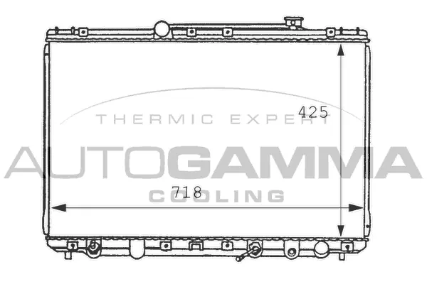 Radiator, engine cooling (100992)