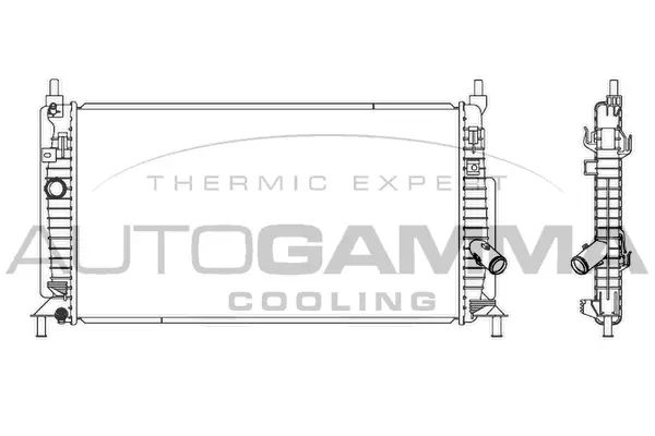 Radiator, engine cooling (105903)