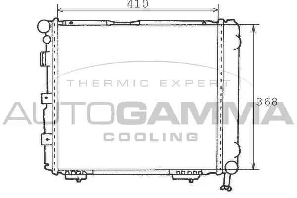 Radiator, engine cooling (100518)