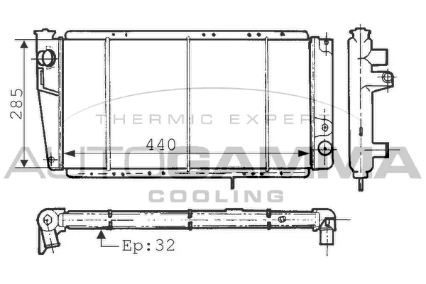 Radiator, engine cooling (100823)