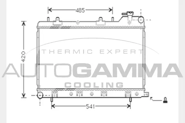 Radiator, engine cooling (104434)
