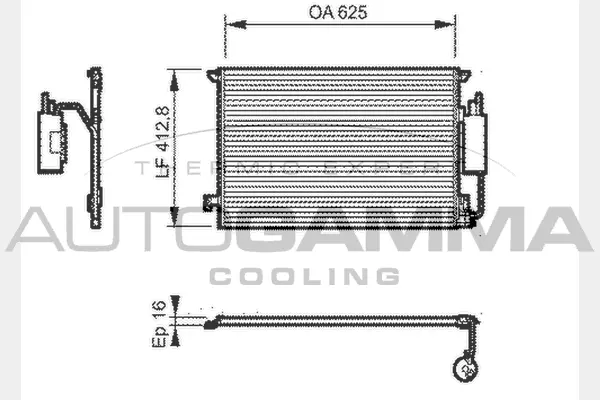 Condenser, air conditioning (104625)