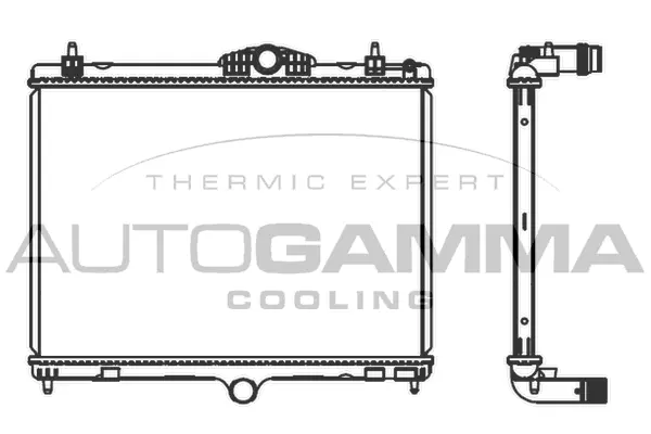 Radiator, engine cooling (107674)