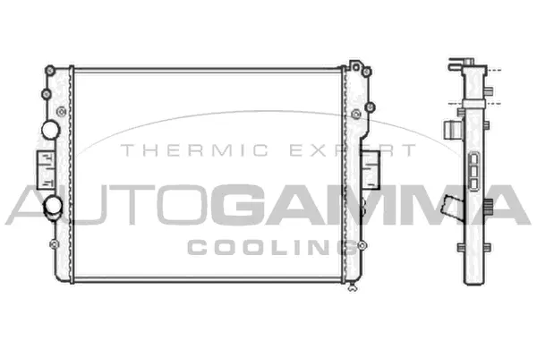 Radiator, engine cooling (104270)