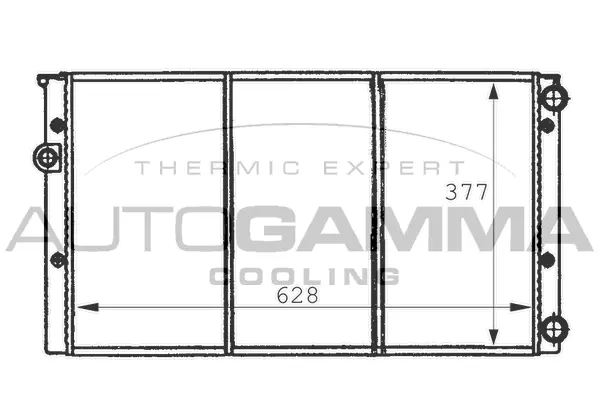Radiator, engine cooling (101057)