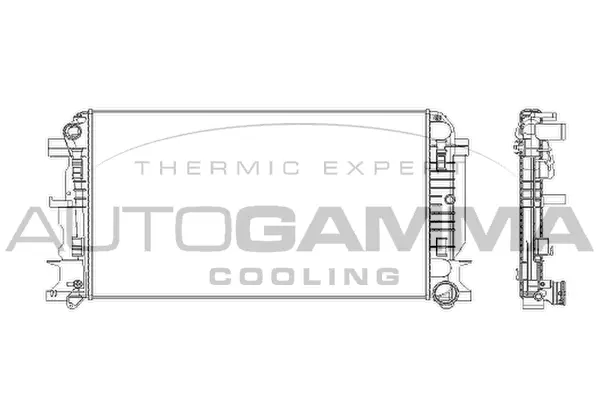 Radiator, engine cooling (104534)