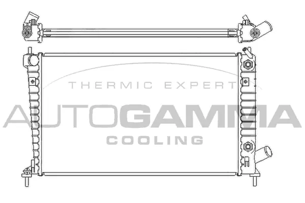 Radiator, engine cooling (107051)