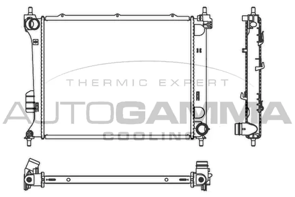 Radiator, engine cooling (107123)