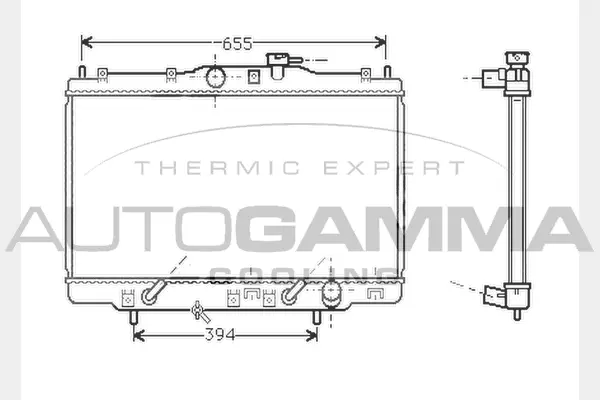 Radiator, engine cooling (104512)