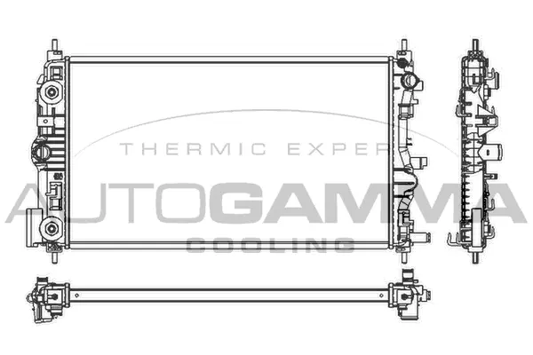 Radiator, engine cooling (105788)