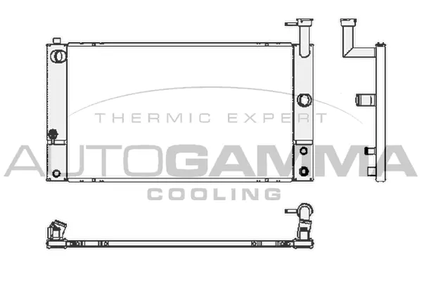 Radiator, engine cooling (105250)