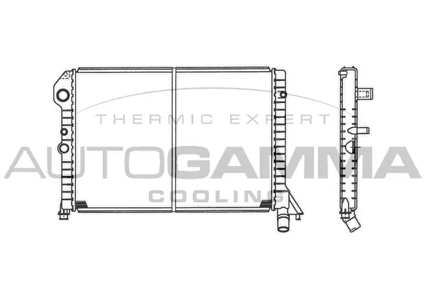 Radiator, engine cooling (101107)
