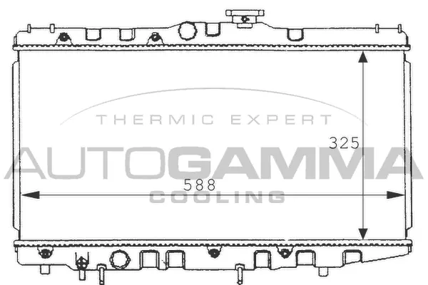 Radiator, engine cooling (101017)
