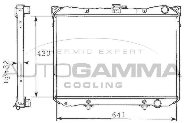 Radiator, engine cooling (100622)