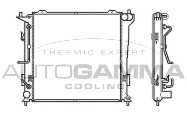 Radiator, engine cooling (105050)