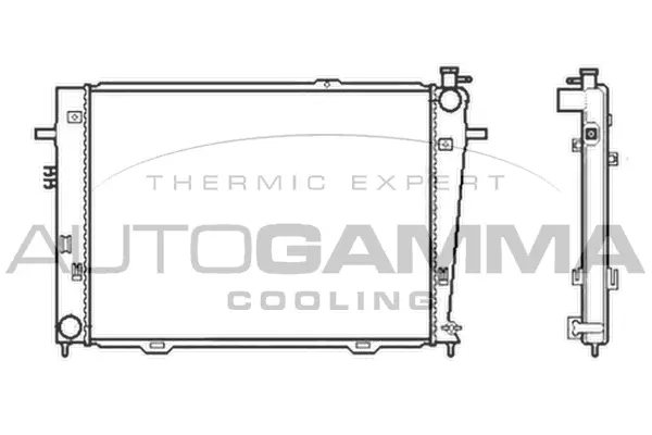 Radiator, engine cooling (104010)