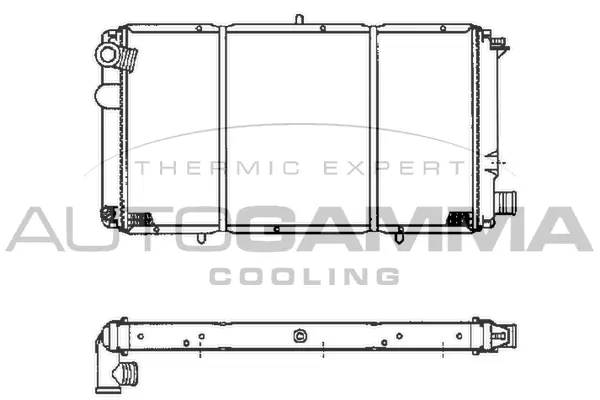 Radiator, engine cooling (100170)