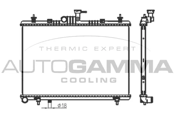 Radiator, engine cooling (107681)