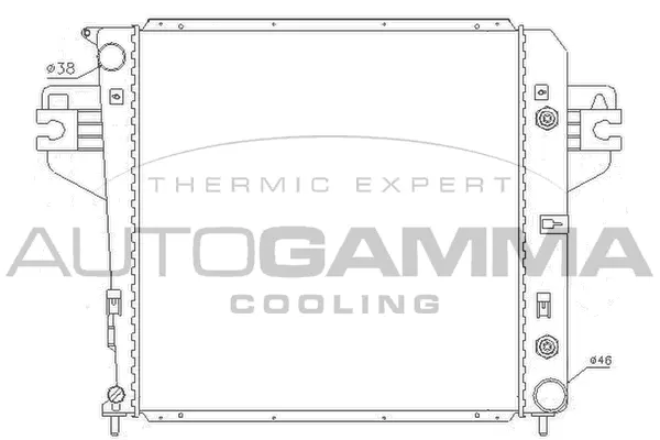 Radiator, engine cooling (105307)