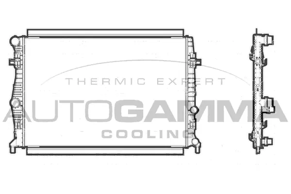 Radiator, engine cooling (107238)